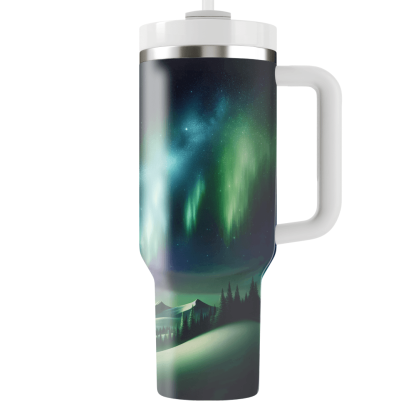 Winter Northern Lights  Tumbler Cups