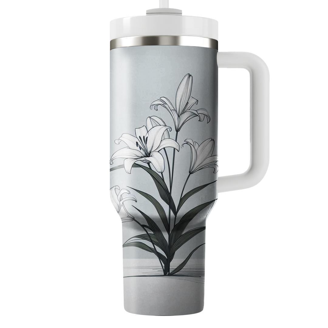 Minimalist Lily Grace  Decorative Tumblers