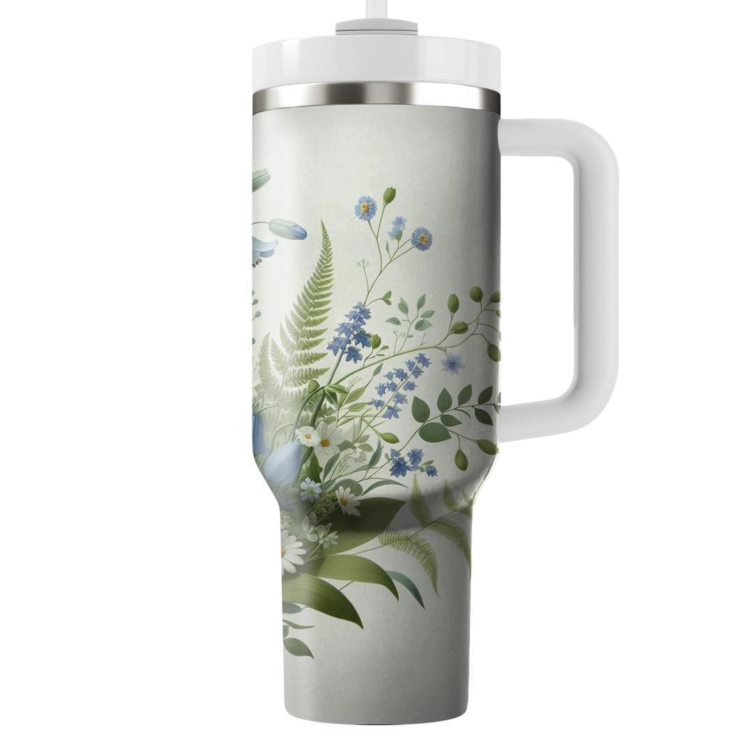 Whimsical Woodland Flowers  Tumbler Cups