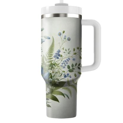 Whimsical Woodland Flowers  Tumbler Cups