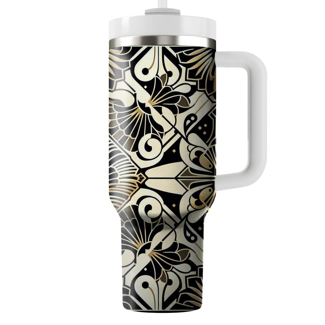 Chic Art Deco Fan  Custom Tumblers