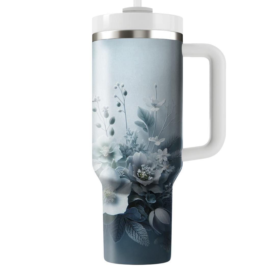 Winter Floral Charm  Tumbler Cups