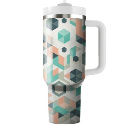 Polygon Pastel Dream  Travel Tumblers