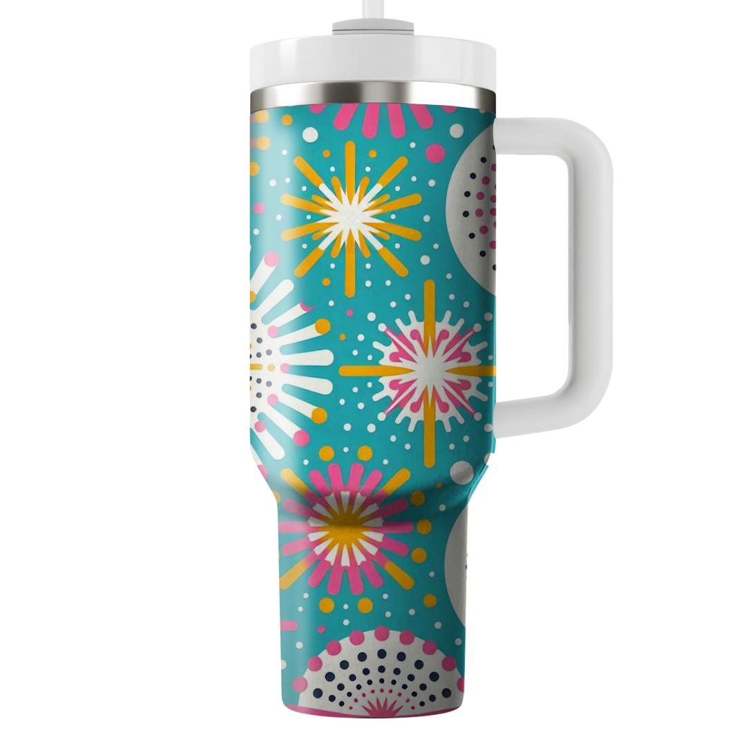 Dotted Starburst Pattern Tumblers For Gifts