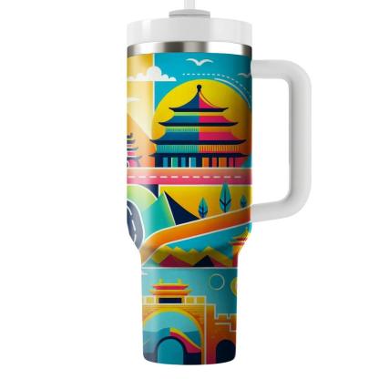 Colorful Journeys - Travel Appreciation Day  Tumblers With Lids