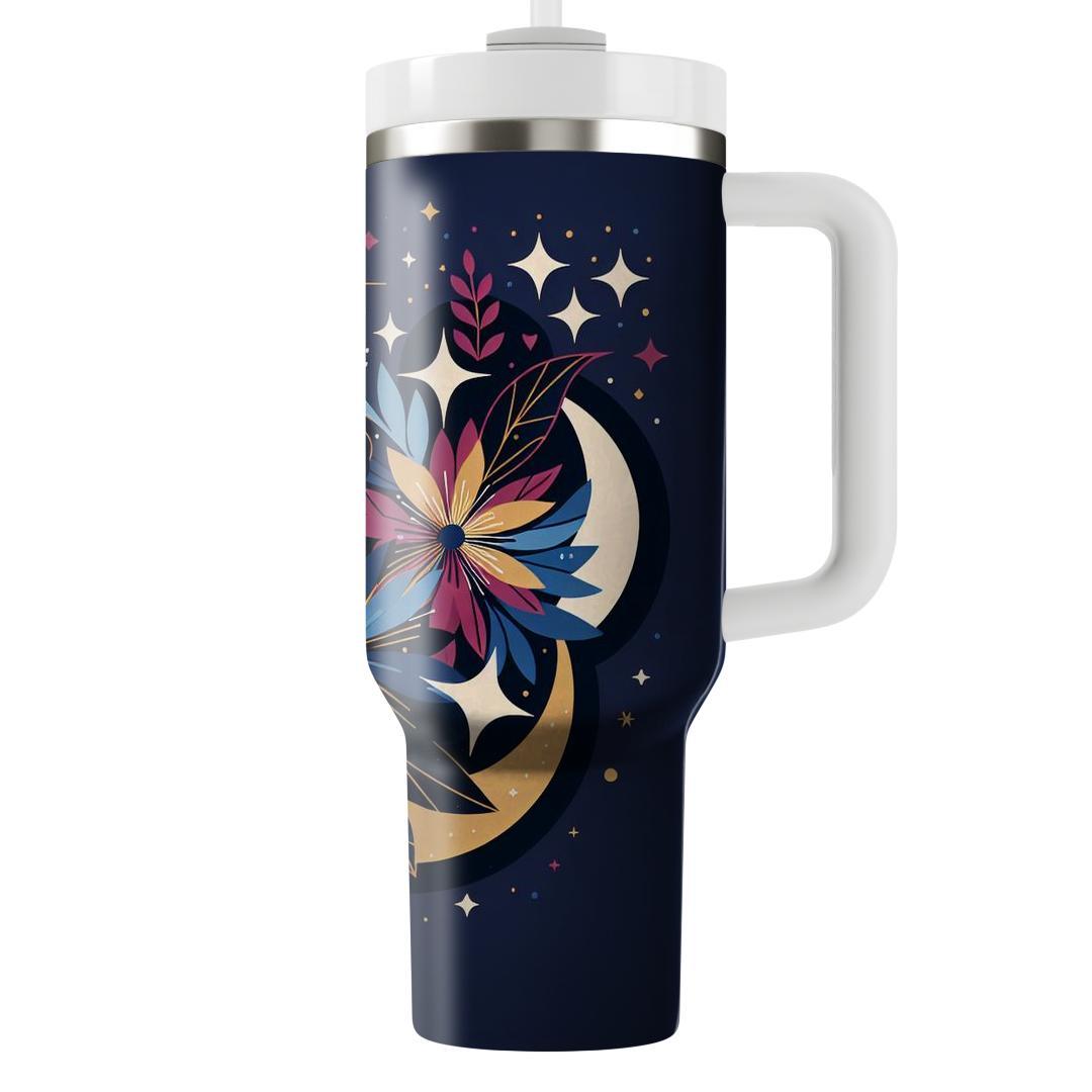Cosmic Bloom  Unique Tumblers