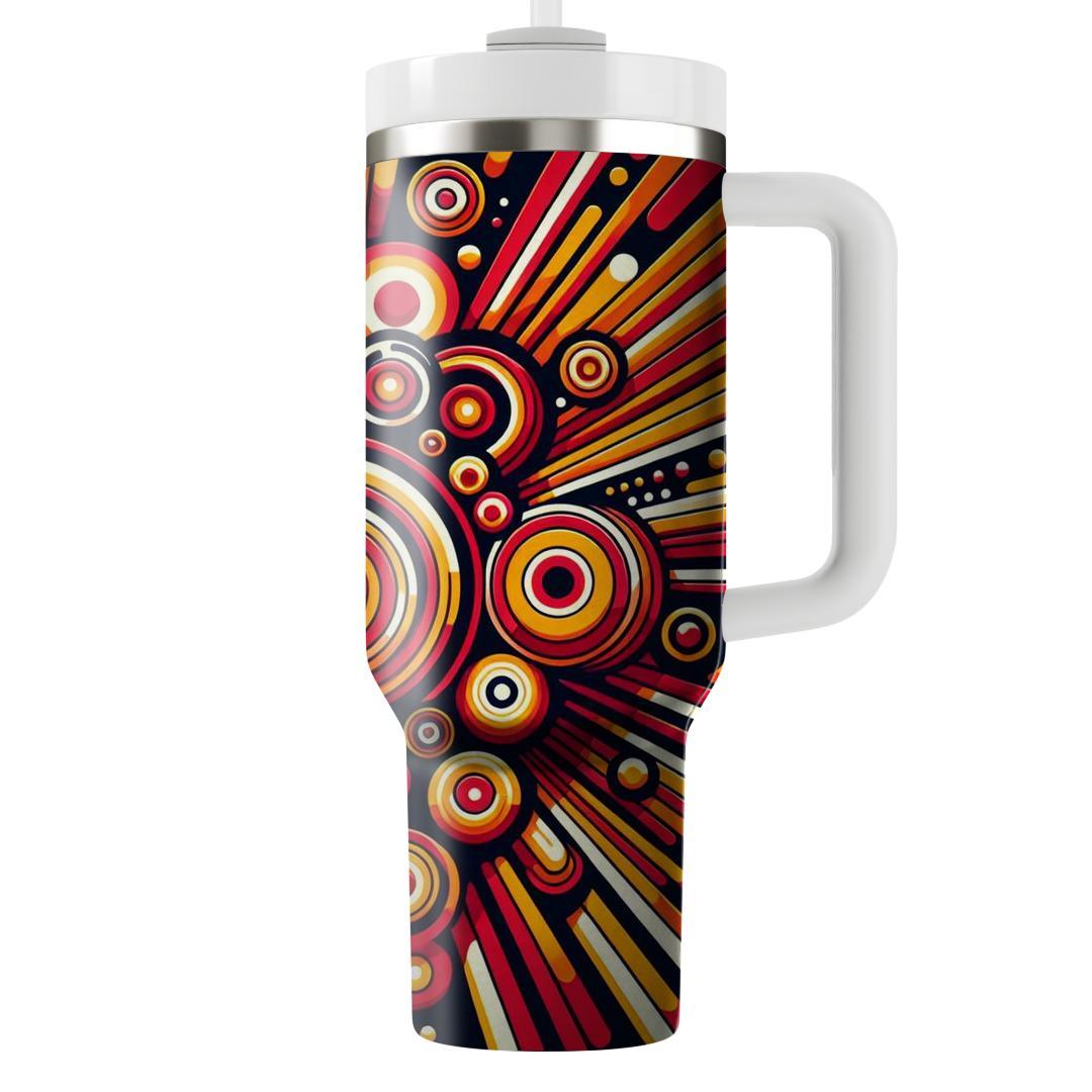 Radiant Circular Burst  Travel Tumblers