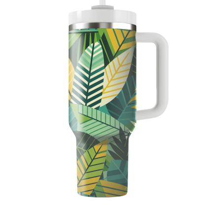 Tropical Leaf Dance  Insulated Tumblers
