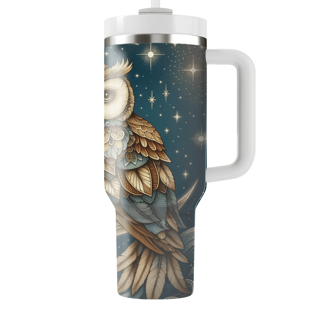 Dreamy Night Owl  Tumbler Cups