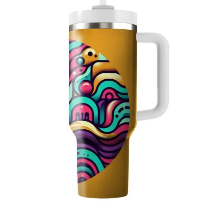 Retro Funk Wave  Travel Tumblers