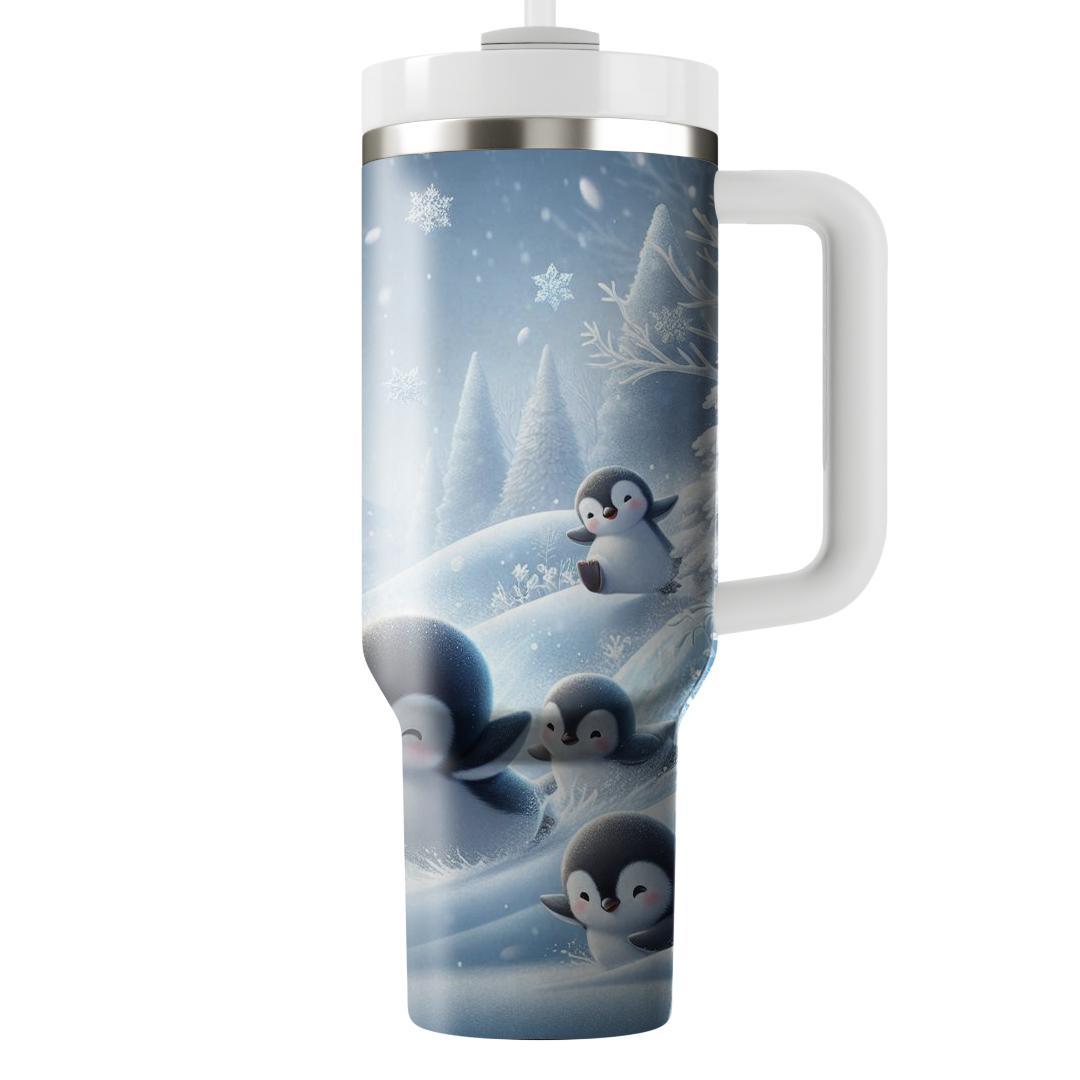 Playful Penguin Wonderland  Decorative Tumblers