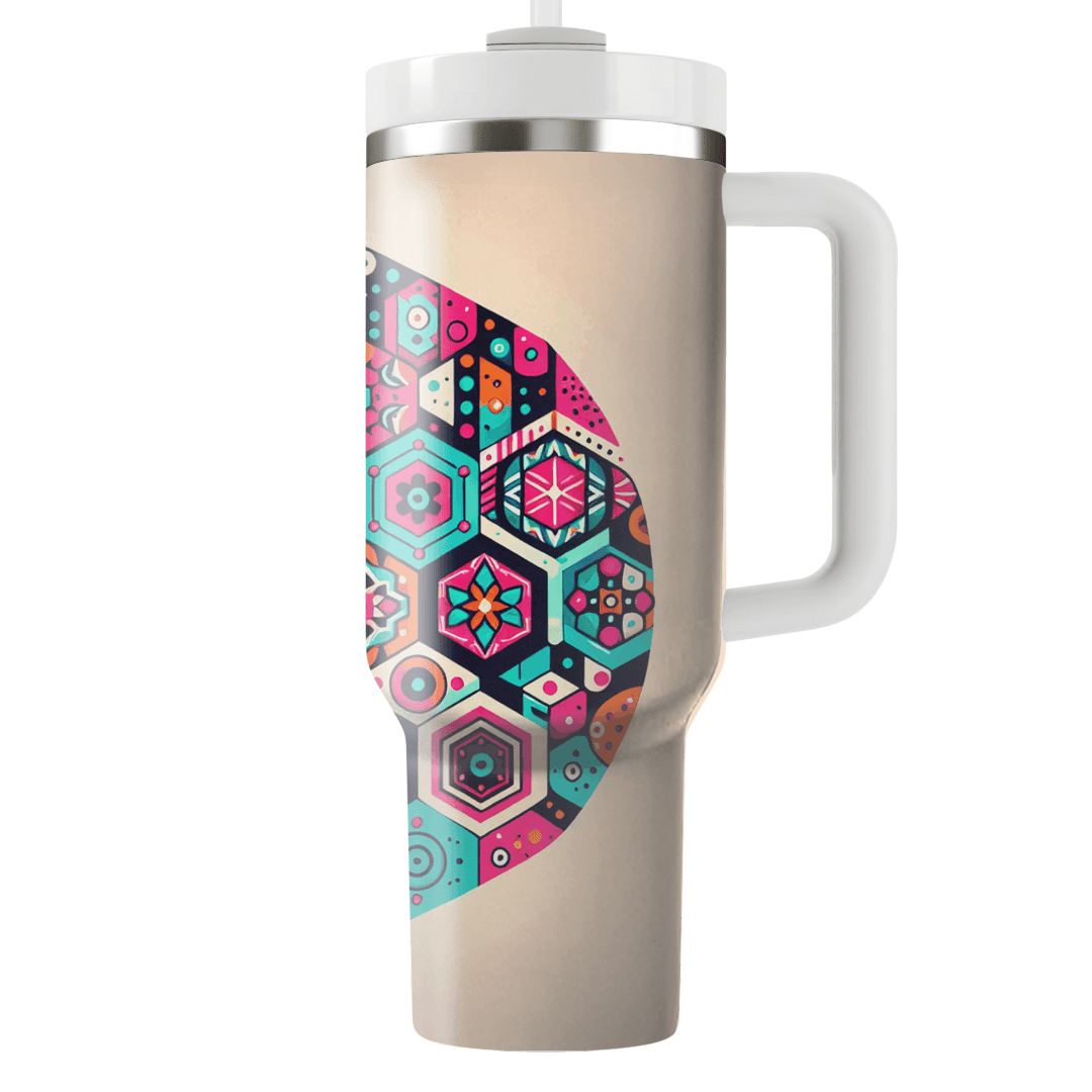 Colorful Hexagon Patterns  Custom Tumblers