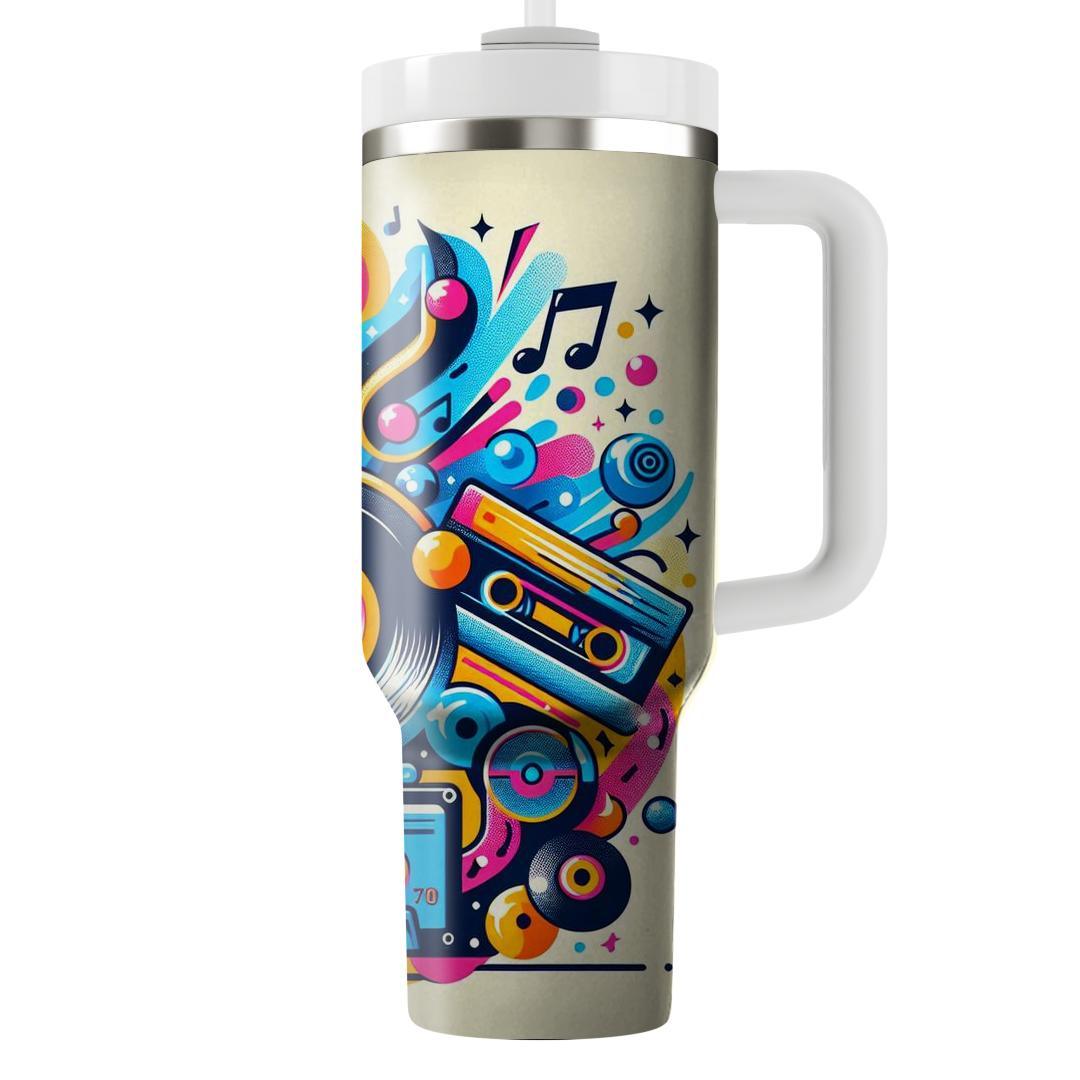 Funky 70s Music Jam  Travel Tumblers