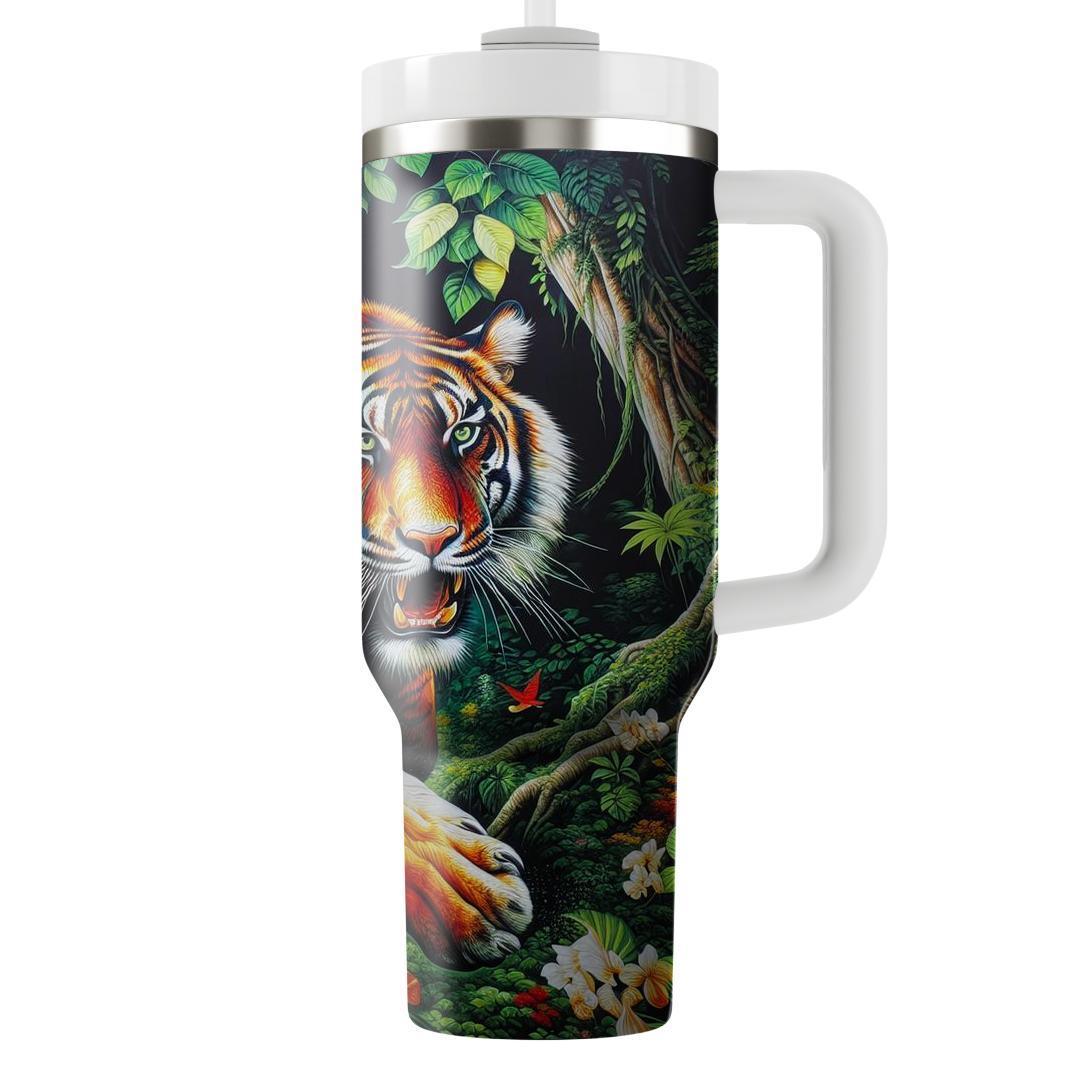 Adventurous Tiger Stripes  Travel Tumblers