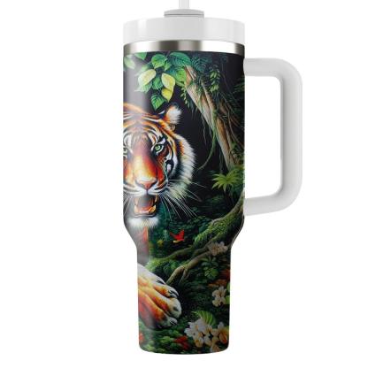 Adventurous Tiger Stripes  Travel Tumblers