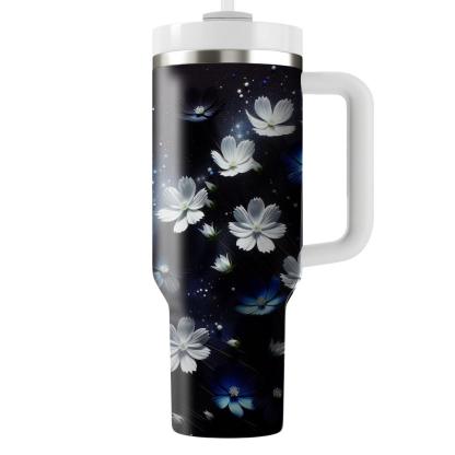 Mystic Midnight Blossoms  Tumbler Cups