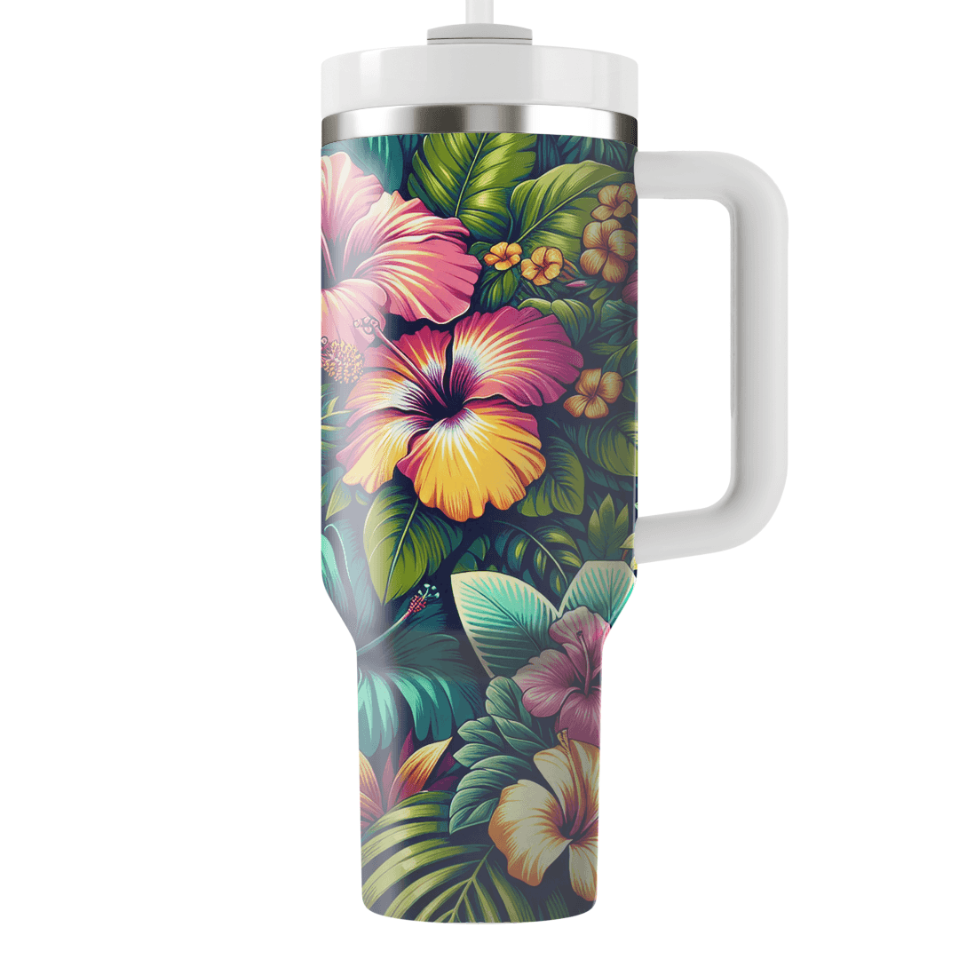 Tropical Floral Paradise  Travel Tumblers