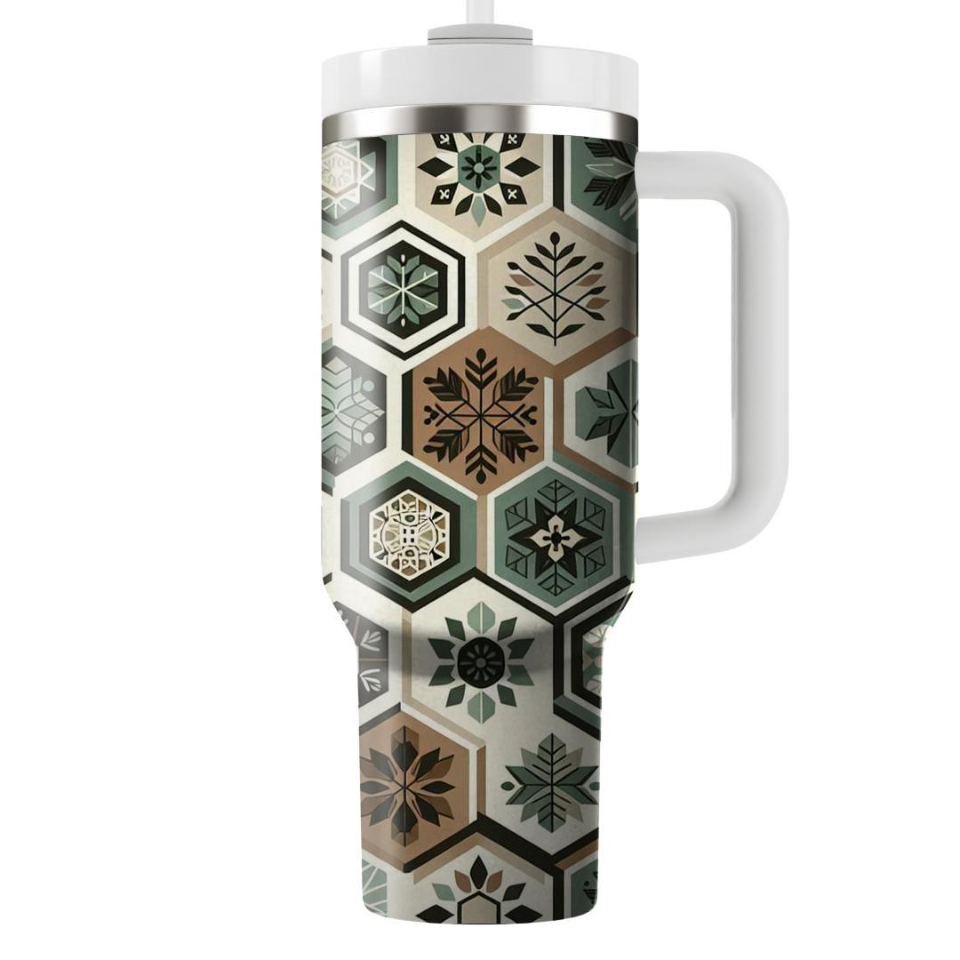 Hexagonal Nature Burst  Tumblers For Gifts