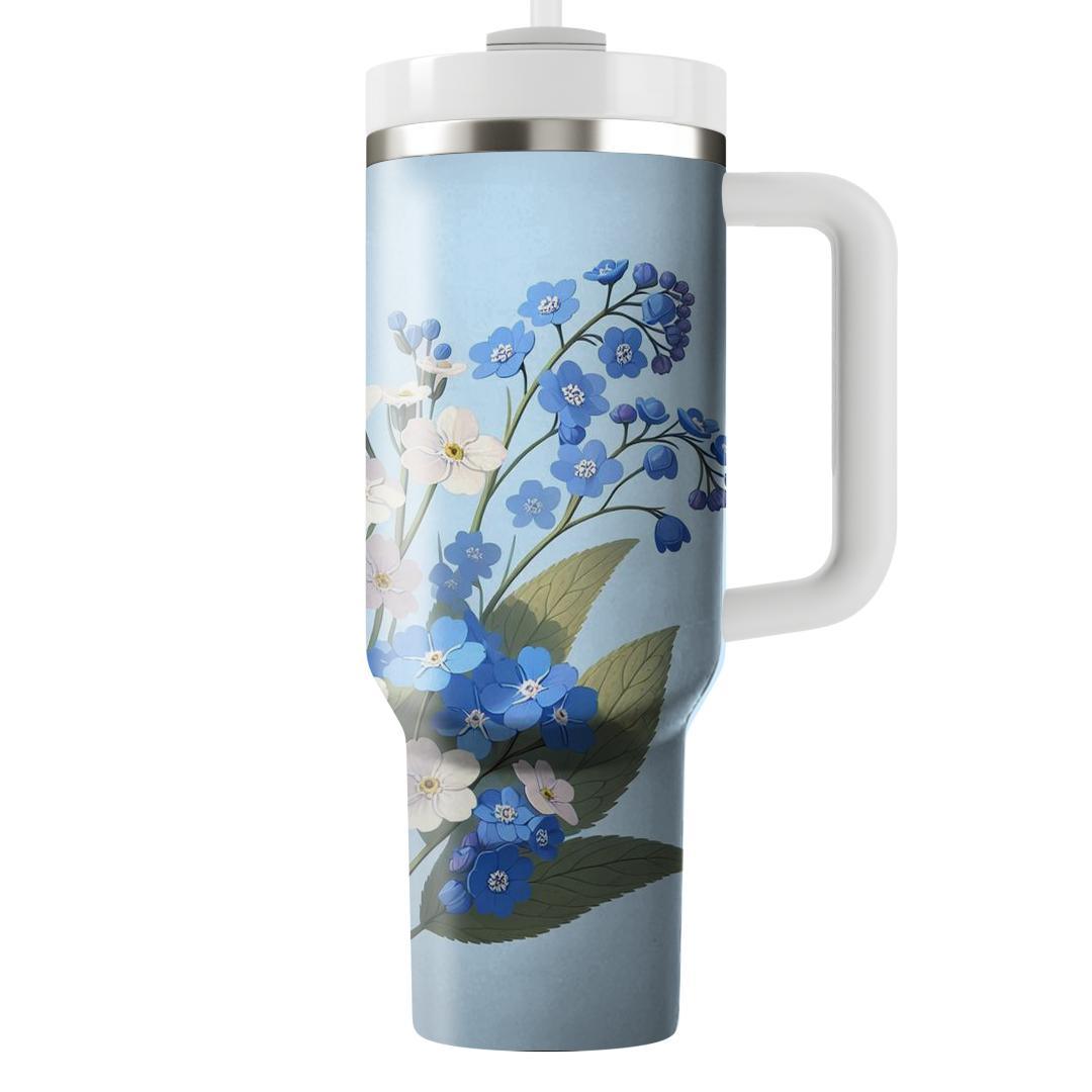 Azure Blooms  Tumblers For Gifts