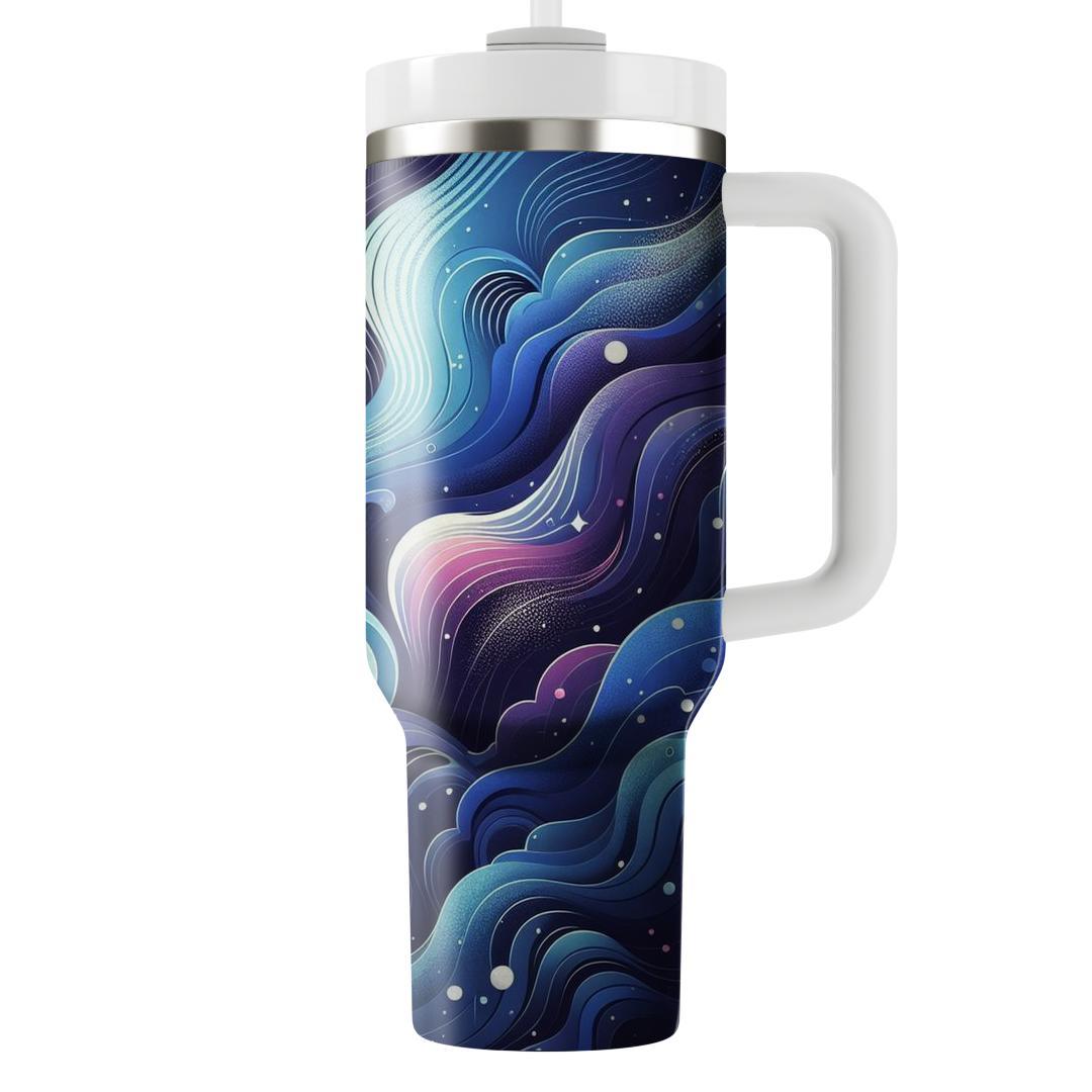 Galactic Retro Waves  Unique Tumblers