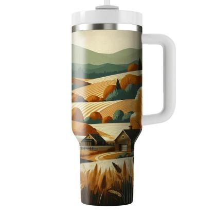 Autumn Countryside Charm  Travel Tumblers