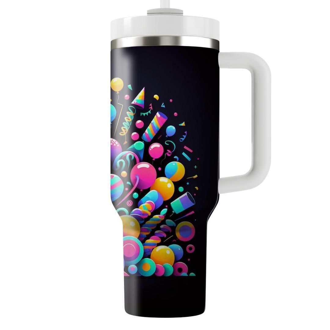 Party Time Neon  Personalized Tumblers