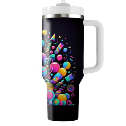 Party Time Neon  Personalized Tumblers