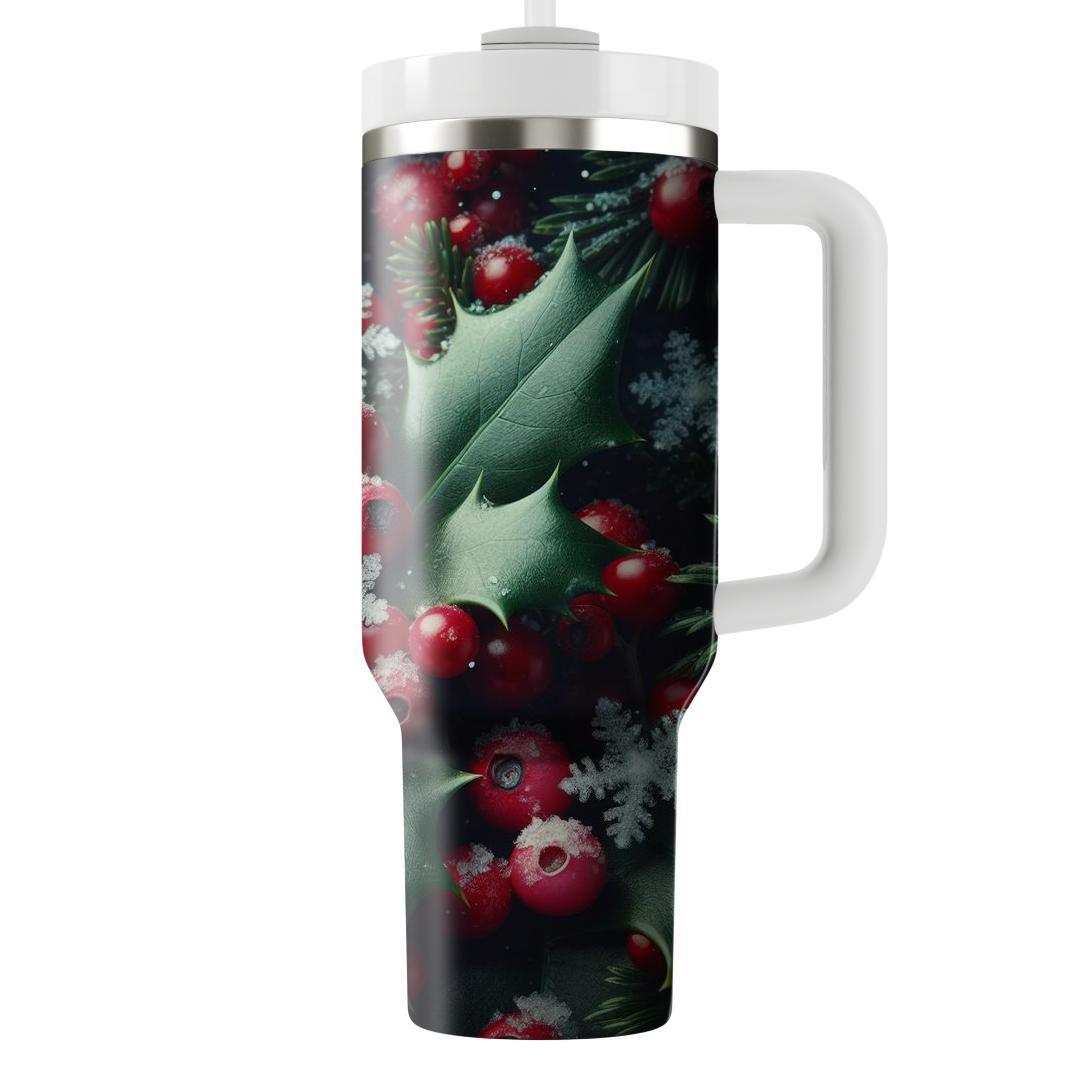 Cranberry Holly  Unique Tumblers