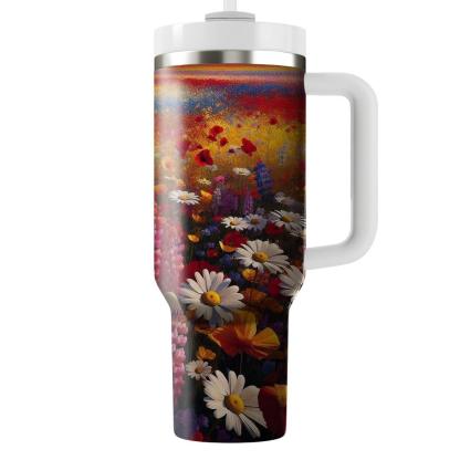 Spring Wildflower Field  Tumbler Cups