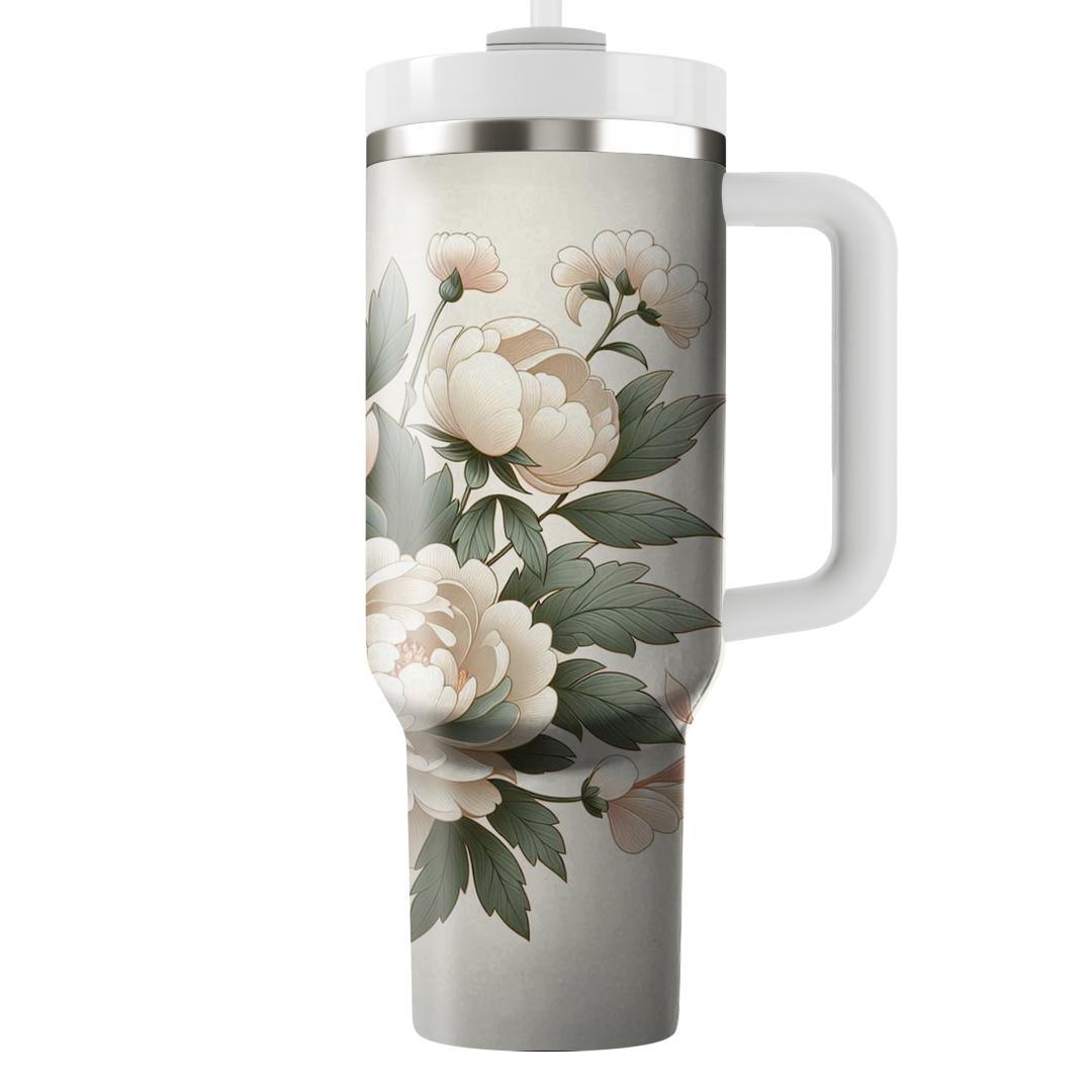 Blushing Peony Paradise  Unique Tumblers