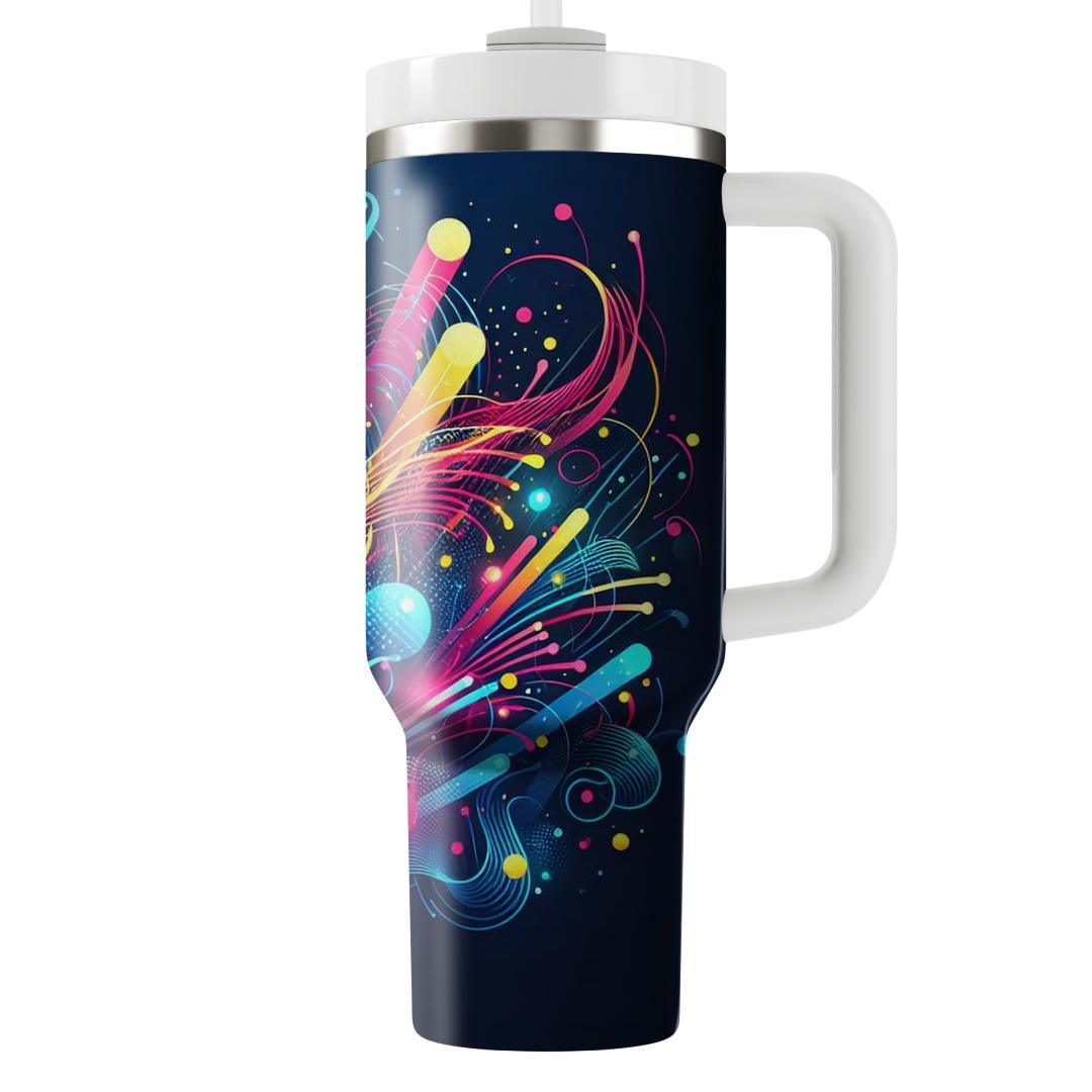 Neon Party Lights  Personalized Tumblers