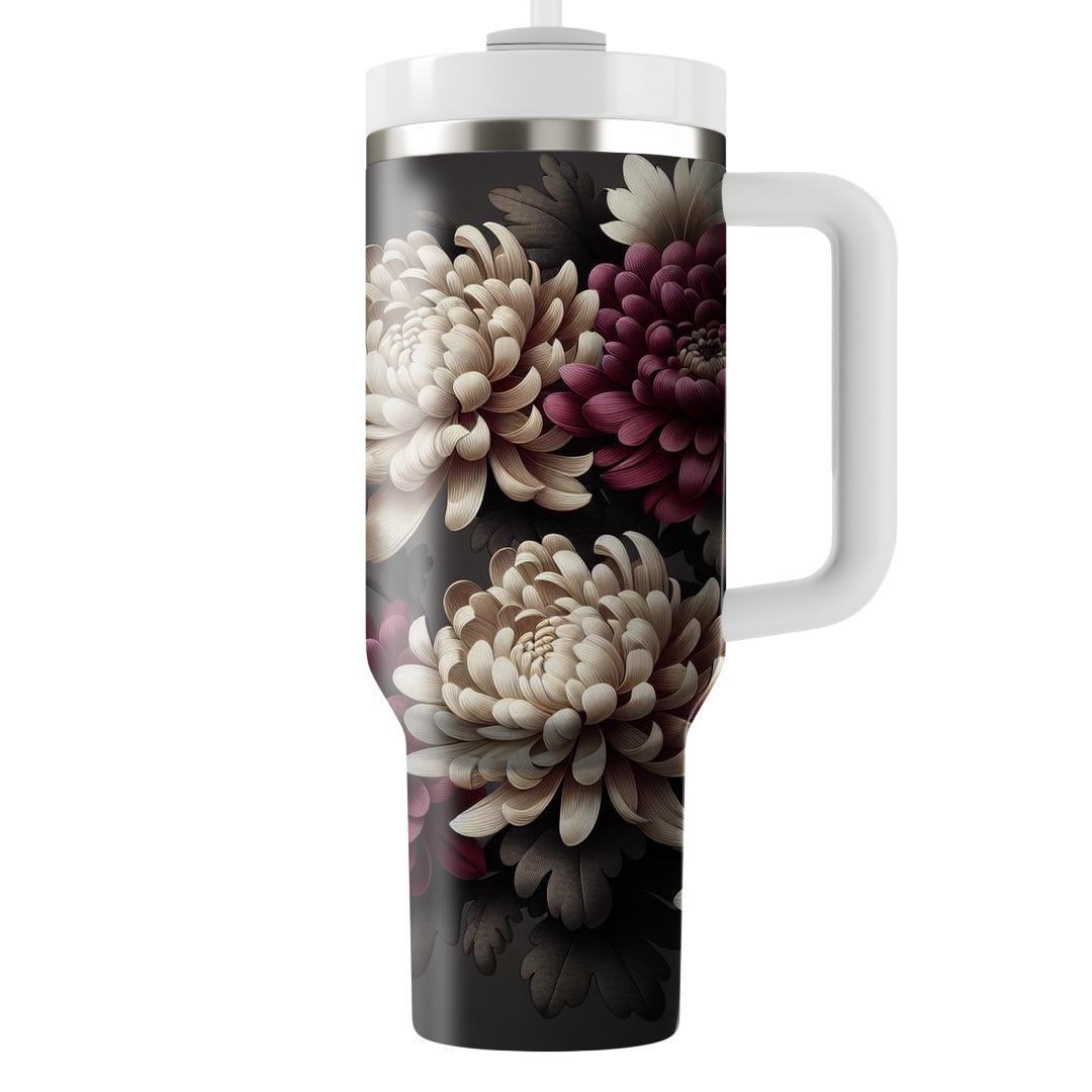 Chic Chrysanthemum Charm  Tumbler Cups