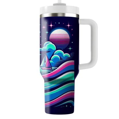 Neon Nautical  Tumblers With Lids