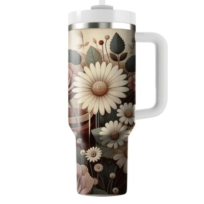 Retro Floral Vintage  Insulated Tumblers