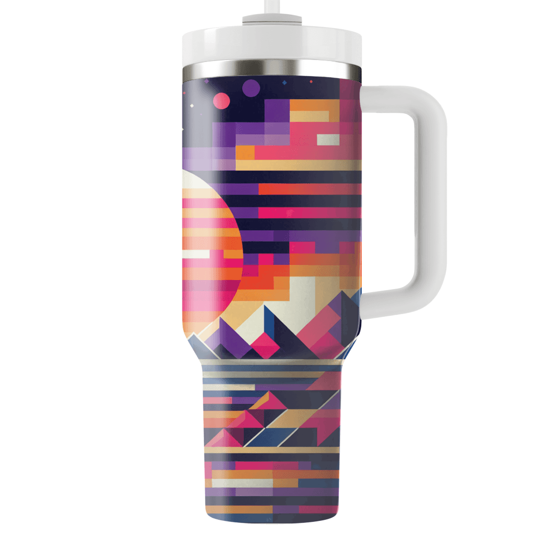 Electric Sunset Travel Tumblers