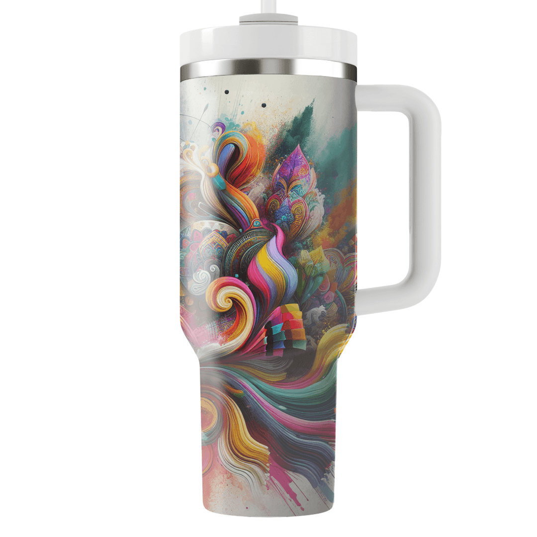 Echoes Of Joy - A Holi Explosion  Decorative Tumblers