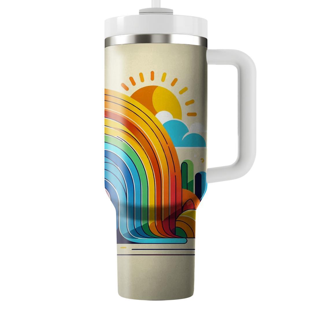 Summer Rainbow Delight  Unique Tumblers