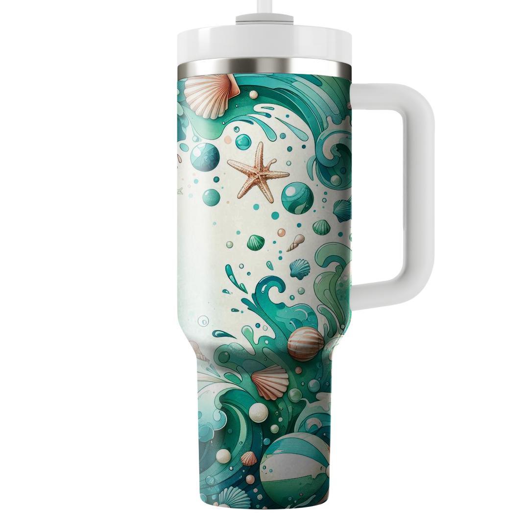 Summer Splash Watercolor  Travel Tumblers