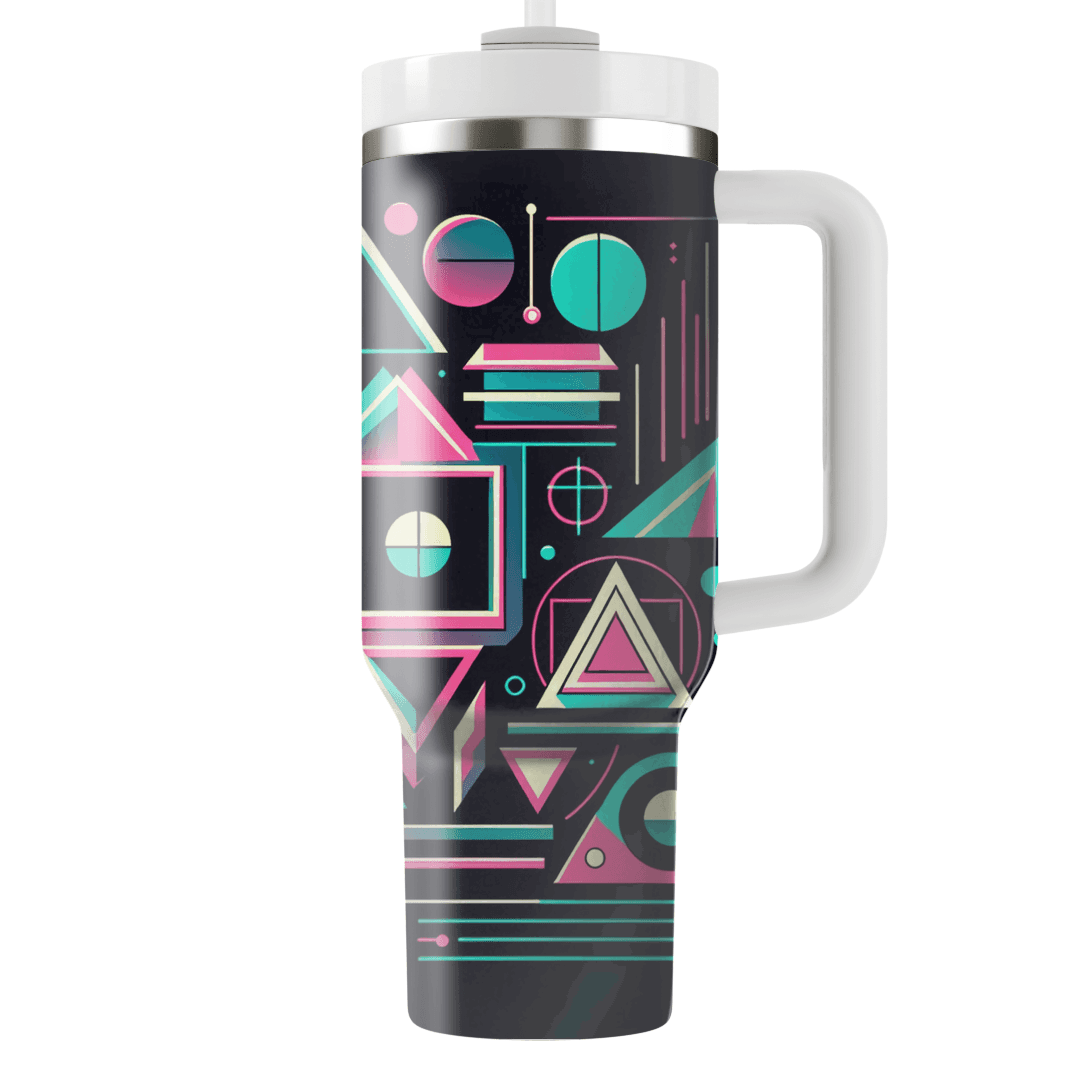 Neon Geometric  Tumblers With Lids