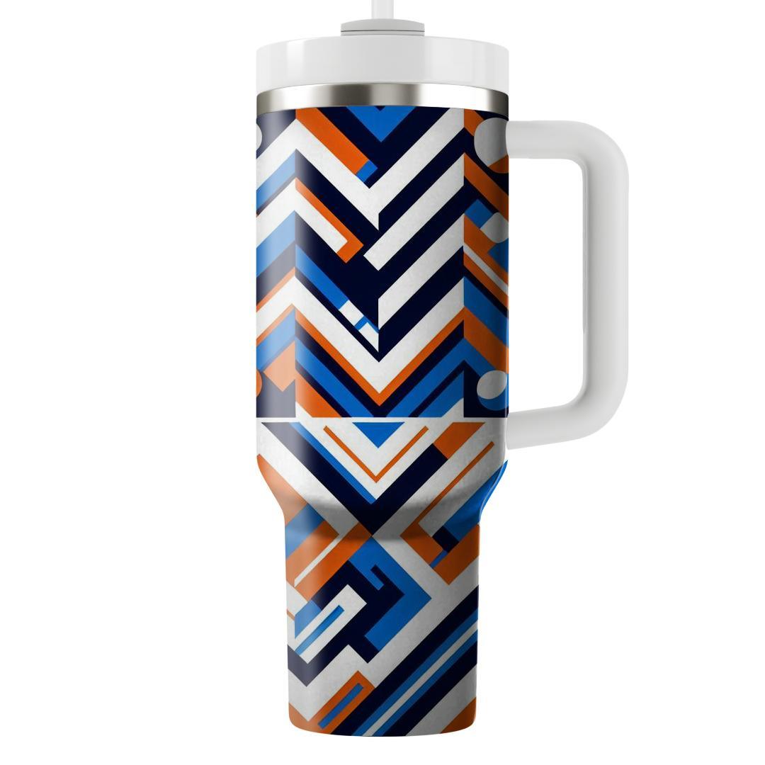 Geometric Zigzag Rhythm  Tumblers For Gifts