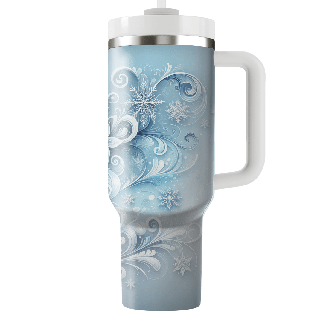 Winter Snowflake Whirl  Personalized Tumblers