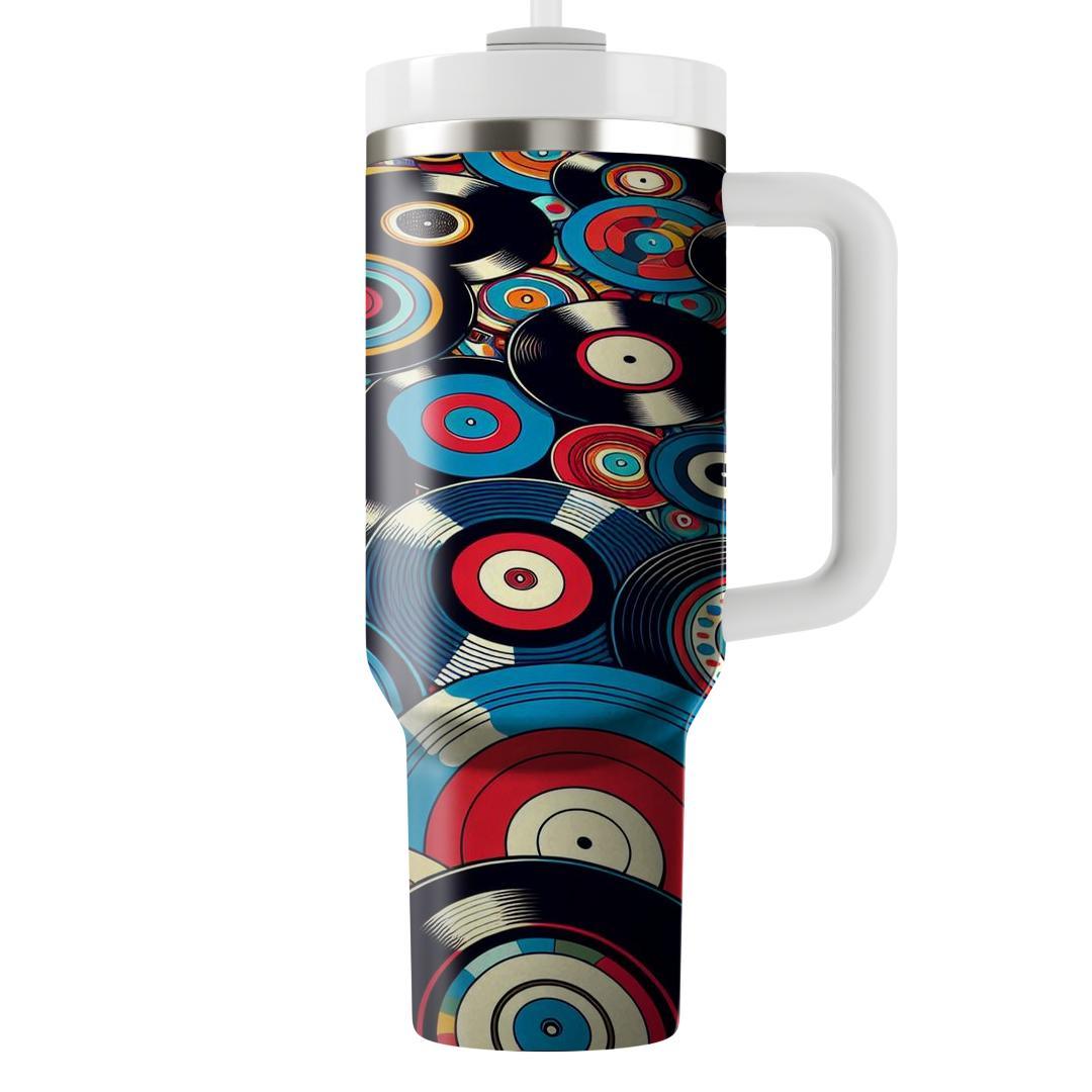 Vinyl Groove Delight  Travel Tumblers