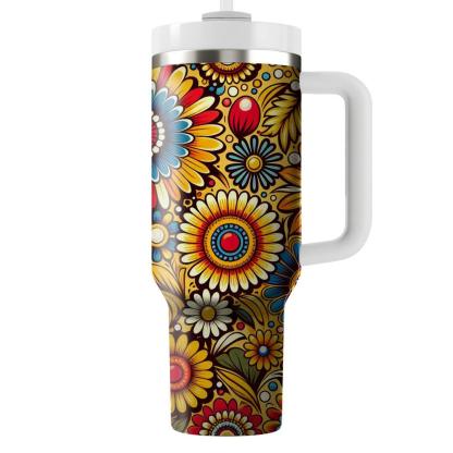 Bright Sunshine Floral  Travel Tumblers