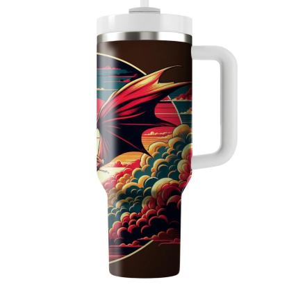 Daring Dragon Flight  Tumblers With Lids