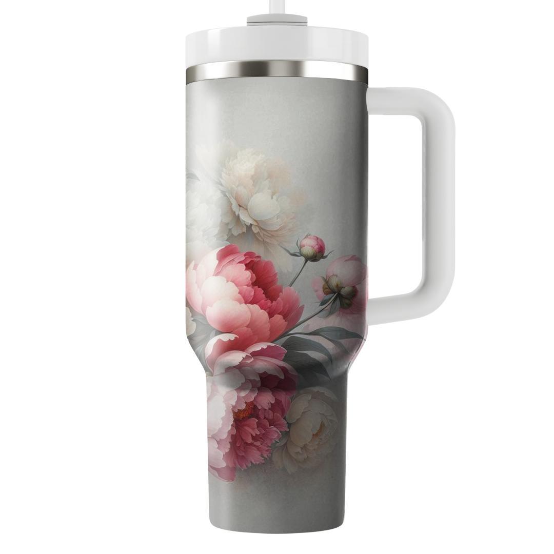 Pastel Peony Parade  Tumbler Cups
