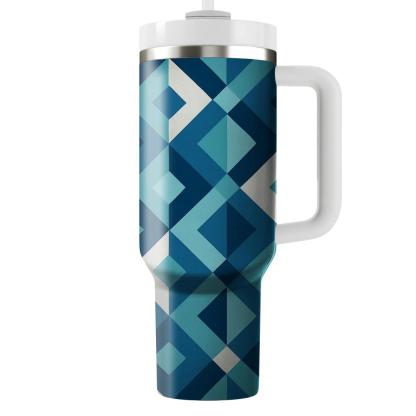 Abstract Diamond Interlace Unique Tumblers