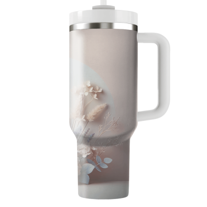 Serene Floral Harmony  Travel Tumblers