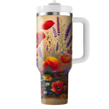 Mediterranean Wildflower  Tumbler Cups
