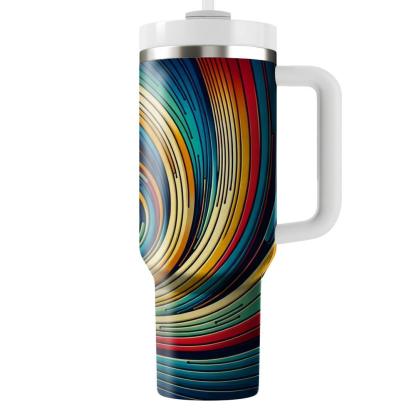 Abstract Spiral Bliss  Travel Tumblers