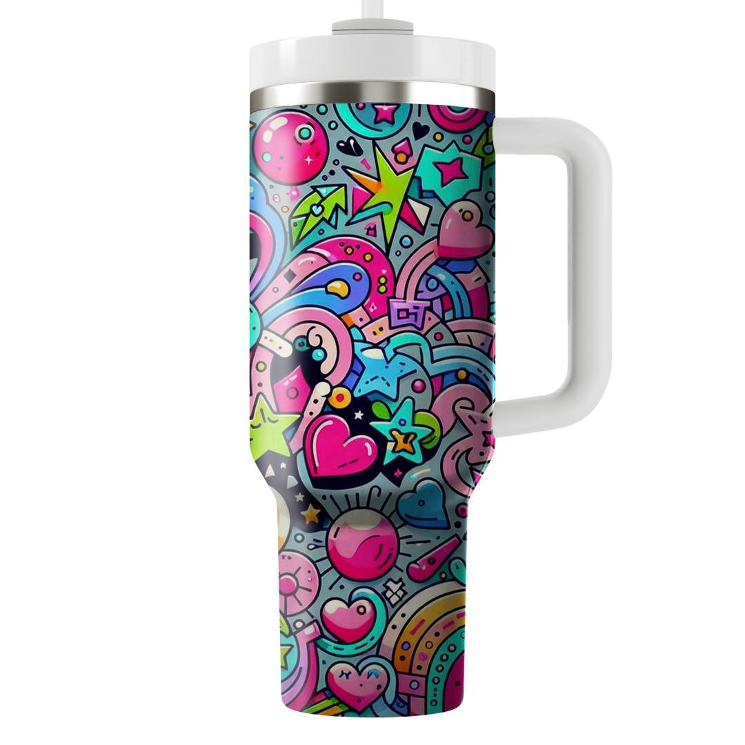 Electric Doodles  Travel Tumblers